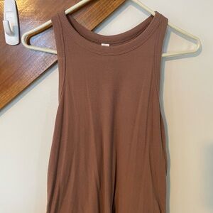Old Navy Sleeveless Tan Ribbed Tank Top